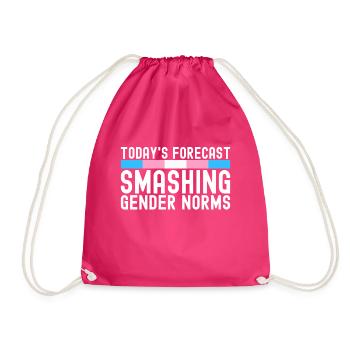 Transgender Trans LGBTQ - Turnbeutel - Fuchsia - Vorne