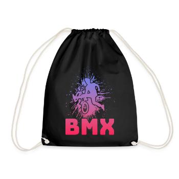 Tenue de vélo vintage, vélo urbain freestyle BMX - Sac de sport léger - noir - Devant