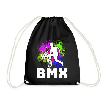 Tenue de vélo vintage, vélo urbain freestyle BMX - Sac de sport léger - noir - Devant