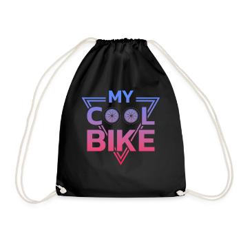 Tenue de vélo vintage, vélo urbain freestyle BMX - Sac de sport léger - noir - Devant
