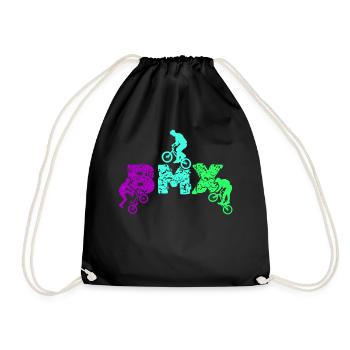 Tenue de vélo vintage, vélo urbain freestyle BMX - Sac de sport léger - noir - Devant