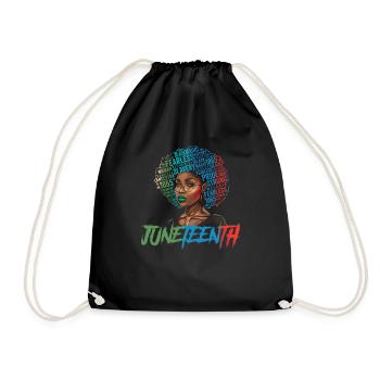 Juneteenth BLM Black Pride Woman Stark Black - Sac de sport léger - noir - Devant