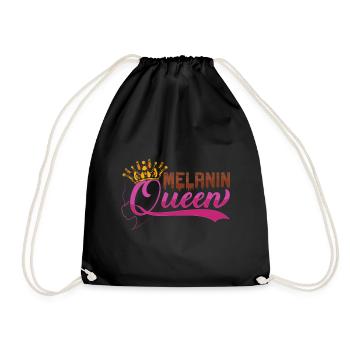 Mélanine Afro Naturel Américain - Sac de sport léger - noir - Devant