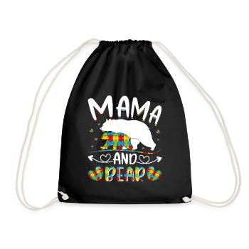 Maman et l’autisme - Sac de sport léger - noir - Devant
