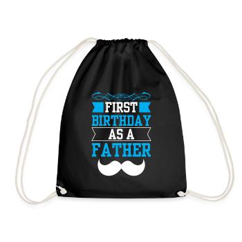 Mon premier anniversaire en tant que père enceinte Dictons - Sac de sport léger - noir - Devant