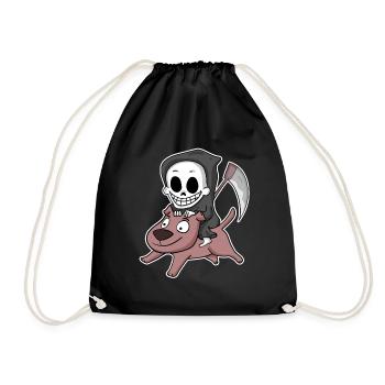 Chien Faucheur - Sac de sport léger - noir - Devant
