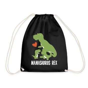 Mamasaurus Rex Dinosaurier Liebhaber Muttertagsgeschenk - Turnbeutel - Schwarz - Vorne