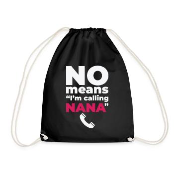 Grandparents Day Grandma Spoiling Favorite - Drawstring Bag - black - Front