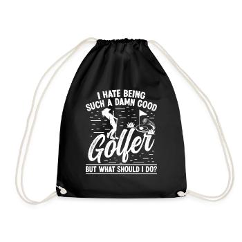 Je déteste être un si bon golfeur - Sac de sport léger - noir - Devant