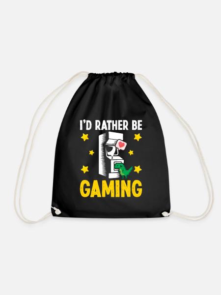 Perfect Video Game Gamer - Drawstring Bag - black
