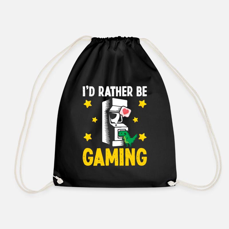 Perfect Video Game Gamer - Drawstring Bag - black