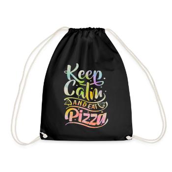 Pizza Dicton, Keep-Calm, Pizzeria italienne - Sac de sport léger - noir - Devant