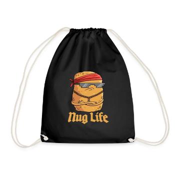 Nug Life Graphic Chicken Nugget Lover - Sac de sport léger - noir - Devant