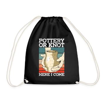 Poterie ou nœud, me voilà - Töpfer - Sac de sport léger - noir - Devant