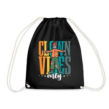 Circus Clown Vibes Only Circus Performer Juggling - Drawstring Bag - black - Front