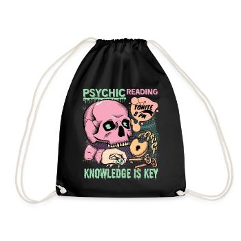 Fortune tellers, occultism, palmistry, tarot cards - Drawstring Bag - black - Front