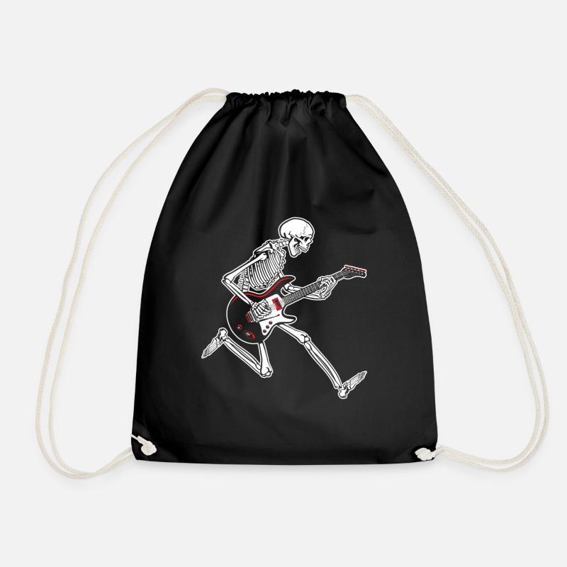 Guitare squelette - Sac de sport léger - noir
