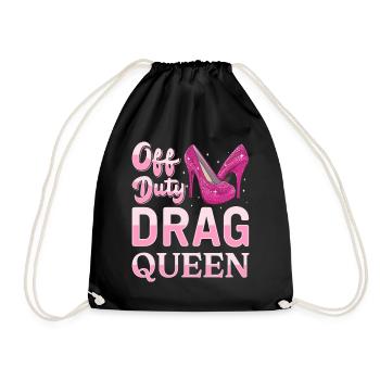 LGBTQ Außerdienstliche Drag Queen Pride - Turnbeutel - Schwarz - Vorne