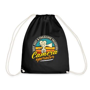 Camera Operator Not Just A Freaking Video Producer - Drawstring Bag - black - Front