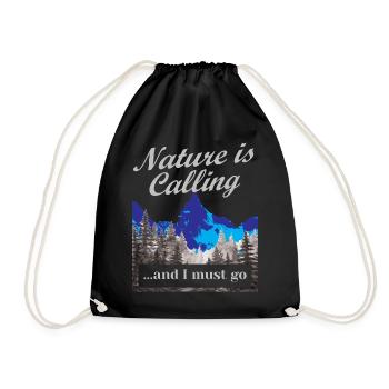 Randonnée La nature appelle Hike Vintage - Sac de sport léger - noir - Devant