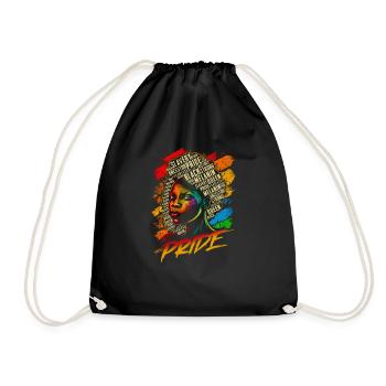 Juneteenth BLM Black Pride Woman Stark Black - Sac de sport léger - noir - Devant