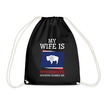Rien ne me fait peur Wyomingite femme Wyoming - Sac de sport léger - noir - Devant