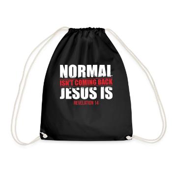 The normal does not come back Revelation - Drawstring Bag - black - Front