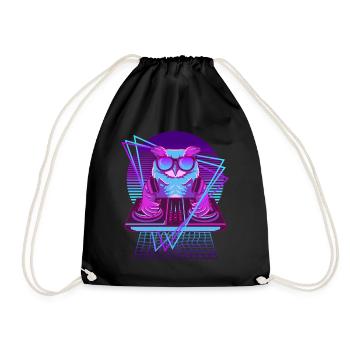 Vaporwave Owl DJ Console Owl - Sac de sport léger - noir - Devant