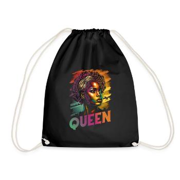 Juneteenth BLM Black Pride Woman Stark Black - Sac de sport léger - noir - Devant