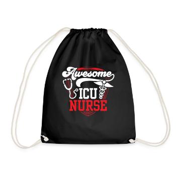 Great Intensive Care Nurse Intensive Care - Drawstring Bag - black - Front