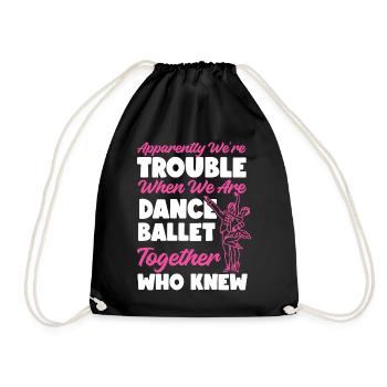 Ballet Danseuse Danse Ballerine - Sac de sport léger - noir - Devant