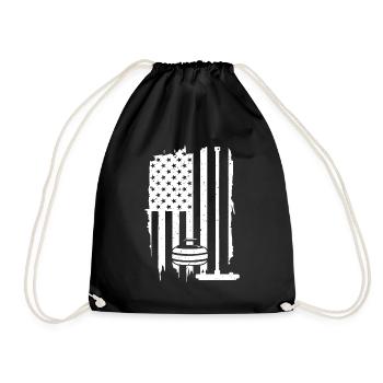 Curling Gift For Men Women Curling Players - Drawstring Bag - black - Front