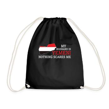 Rien ne me fait peur mari yéménite Yémen - Sac de sport léger - noir - Devant