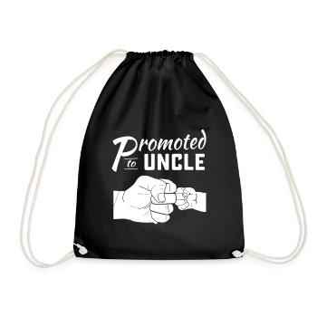 Hommes promus à l’annonce de bébé oncle 2022 - Sac de sport léger - noir - Devant