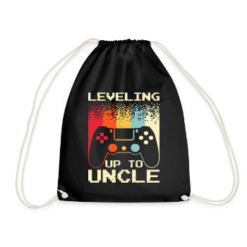 Best New Uncle For Men Boys Soon To Be Uncle - Drawstring Bag - black - Front