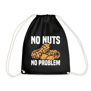 Allergie aux arachides Allergie aux noix - Sac de sport léger - noir - Devant