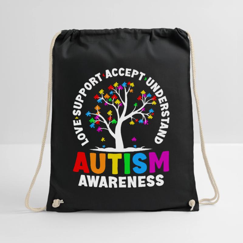 Love Support accept understand Autism Turnbeutel