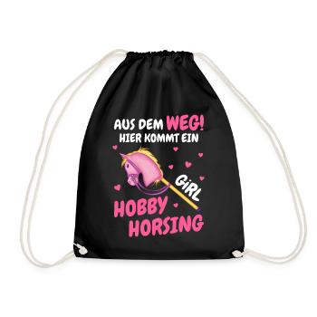 Hobby Horsing Steckenpferd Hobbyhorsing - Turnbeutel - Schwarz - Vorne