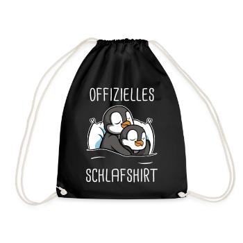 Pinguin Zwergpinguine Kaiserpinguin - Turnbeutel - Schwarz - Vorne