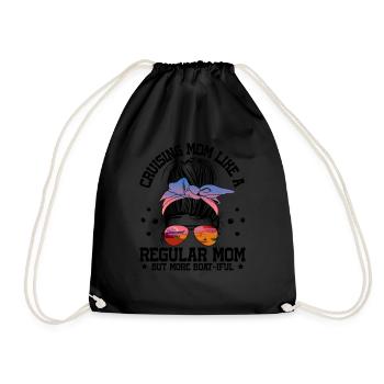 The Smell Of A New Port In The Morning Ship Cruise - Drawstring Bag - black - Front