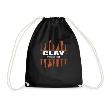 Poterie Argile Cours de poterie Poterie Poterie - Sac de sport léger - noir - Devant
