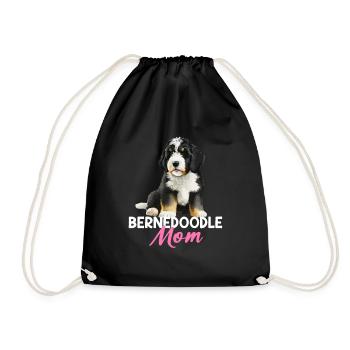 Bernedoodle Mom - Drawstring Bag - black - Front