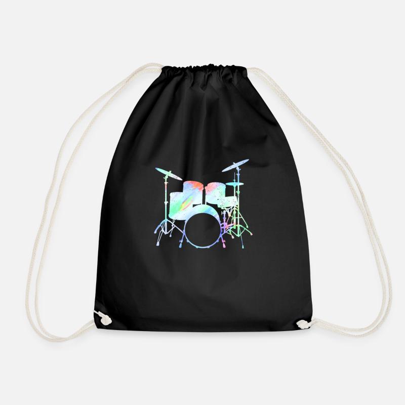 Drummers Drummers Drummers Drummers - Drawstring Bag - black