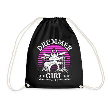 Drummers Drummers Drummers Drummers - Drawstring Bag - black - Front