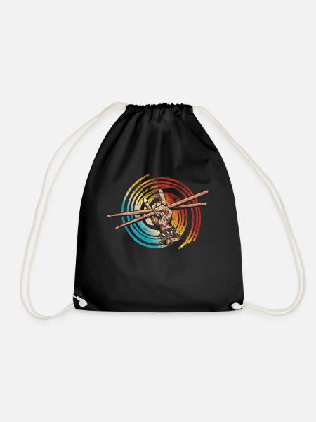 Drummers Drummers Drummers Drummers - Drawstring Bag - black