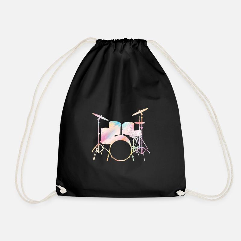 Drummers Drummers Drummers Drummers - Drawstring Bag - black