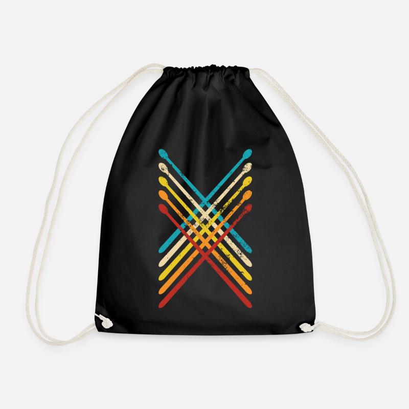 Drummers Drummers Drummers Drummers - Drawstring Bag - black