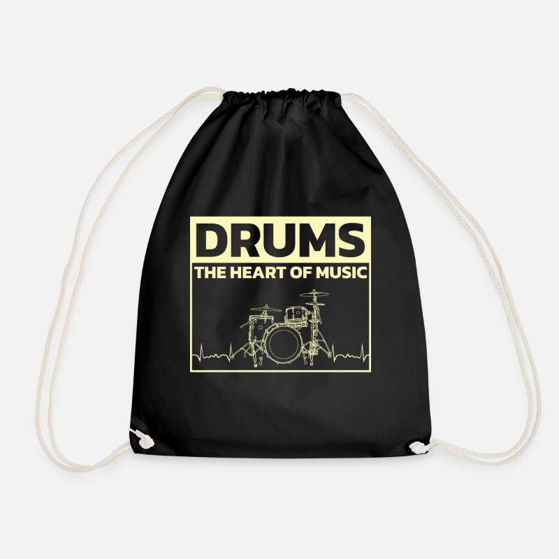 Drummers Drummers Drummers Drummers - Drawstring Bag - black