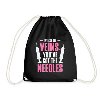 Phlebotomist Phlebotomy Nurse Tech - Drawstring Bag - black - Front