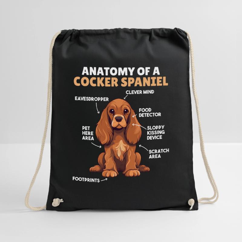 Explication du chien Anatomie d’un cocker Spaniel Sac de sport léger